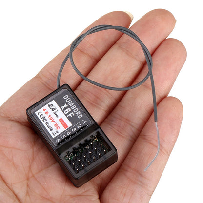 DUMBORC X6F/P6F 2.4GHz 6CH RC Receiver without Gyro Function Compatible X4 X5 X6 RC Radio Transmitter Remote Controller