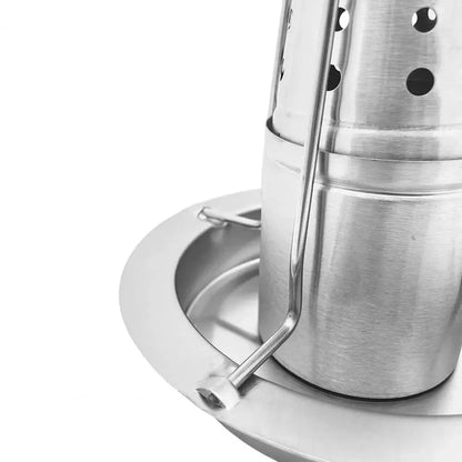 Stainless Steel Removable Chicken Roasting Rack Plate Grilled Chicken Rack Camping Outdoor Barbecue Tray Grilled Chicken Home Kitchen Fork Chicken Rack