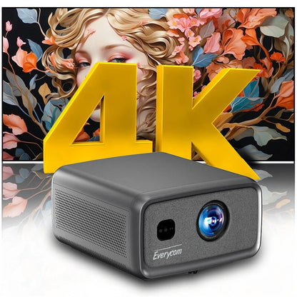 Everycom CubeLite Ultra Android 15.0 Projector 8-Core CPU 3200 ANSI Lumens 1080P 4K MEMC HDR10 3GB RAM 128GB ROM Auto Focus Keystone Built-in 3x410W Speaker WIFi6&BT5.0 Smart Home Cinema Theater
