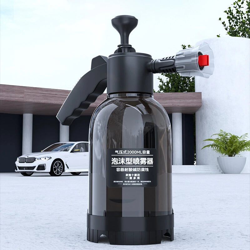 2L Car Washer Handheld High Pressure Foam Car Wash Liquid Spray Bottle Hand Pump Foam Sprayer for Car Window/Body Cleaning