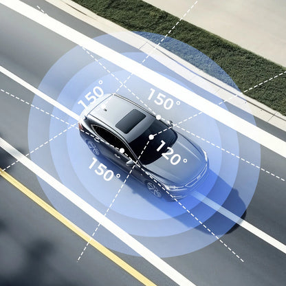 AZDOME M660 4CH 4 Lens 2.4 Inch IPS Screen Driving Recorder WIFI GPS Driving Track Dash Cam Smart Voice Control Night Vision