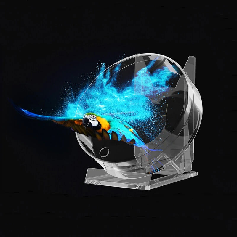 3D Fan Hologram Projector Remote Display Support Images and Video for Placing on Desks, Restaurants, Homes, Etc. to Increase the Fun