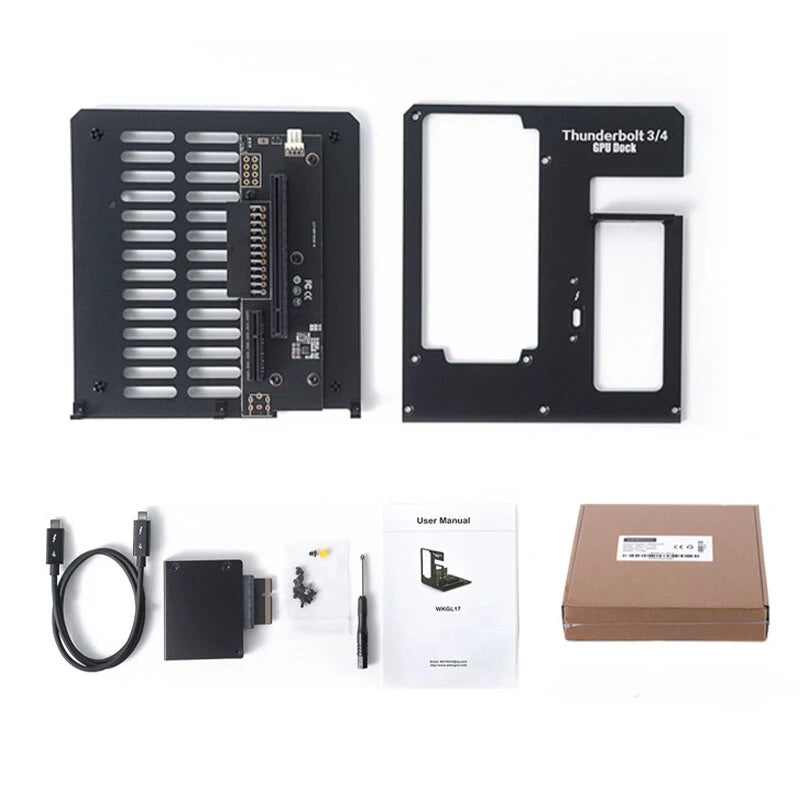 eGPU Thunderbolt3/4 to PCI-E Graphics Card External Bracket Stand ATX Power Supply Can Be Installed