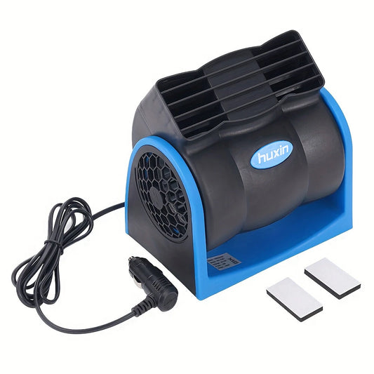 12V Universal Car Bladeless Air Conditioning Fan Car Silent Electric Fan Adjustable Speed Turbo Cooling Cooler Fan