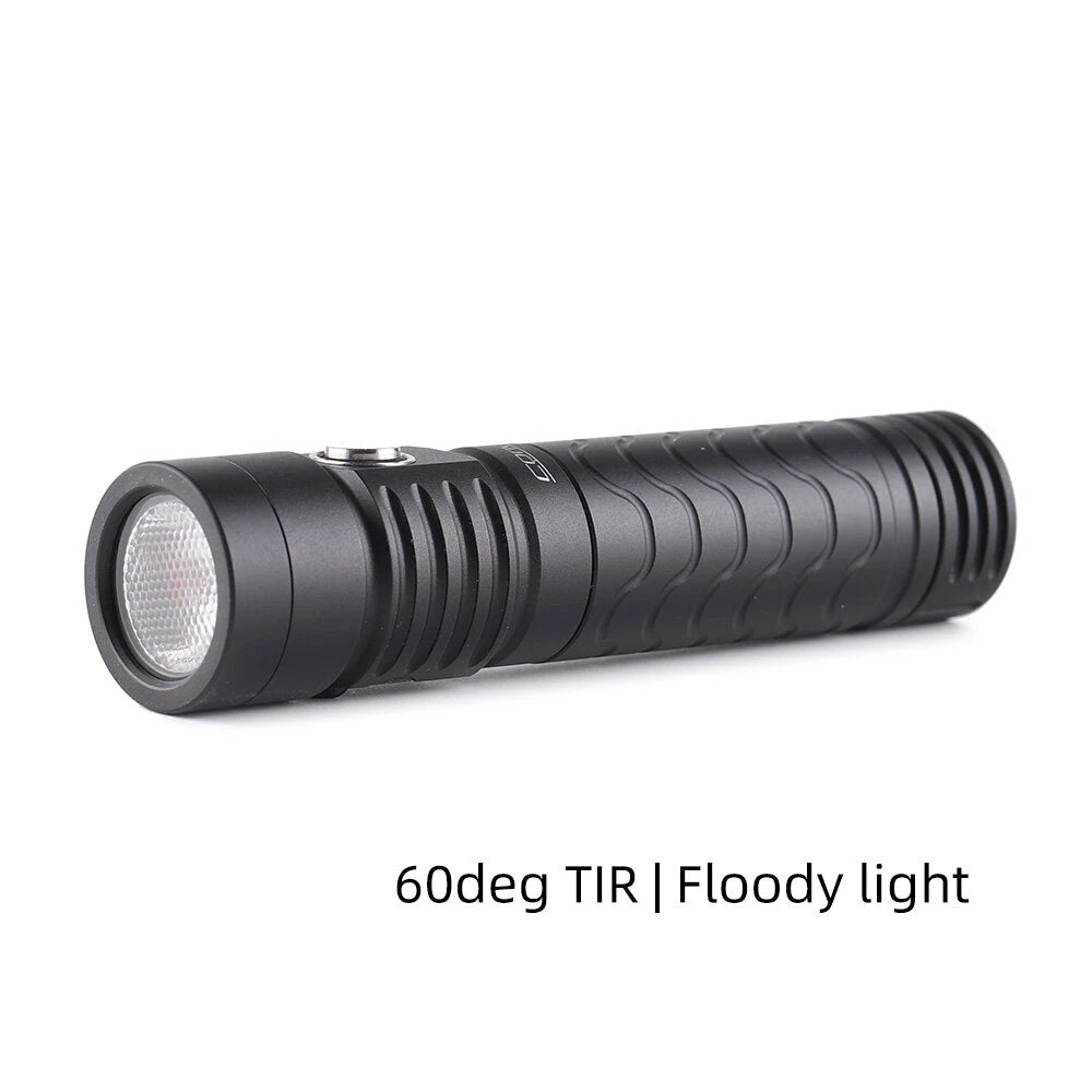 Convoy T7 TIR Lens Strong Floodlight Tactical Flashlight AA 14500 Battery 4Modes EDC Portable Mini LED Torch Type-C USB Rechargeable Tail Magnetic Attraction Maintenance Work Lamp Outdoor Camping Tent Light