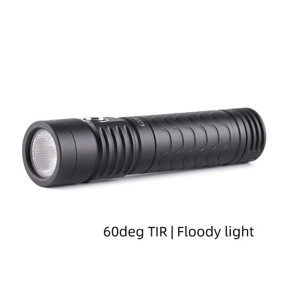 Convoy T7 TIR Lens Strong Floodlight Tactical Flashlight AA 14500 Battery 4Modes EDC Portable Mini LED Torch Type-C USB Rechargeable Tail Magnetic Attraction Maintenance Work Lamp Outdoor Camping Tent Light