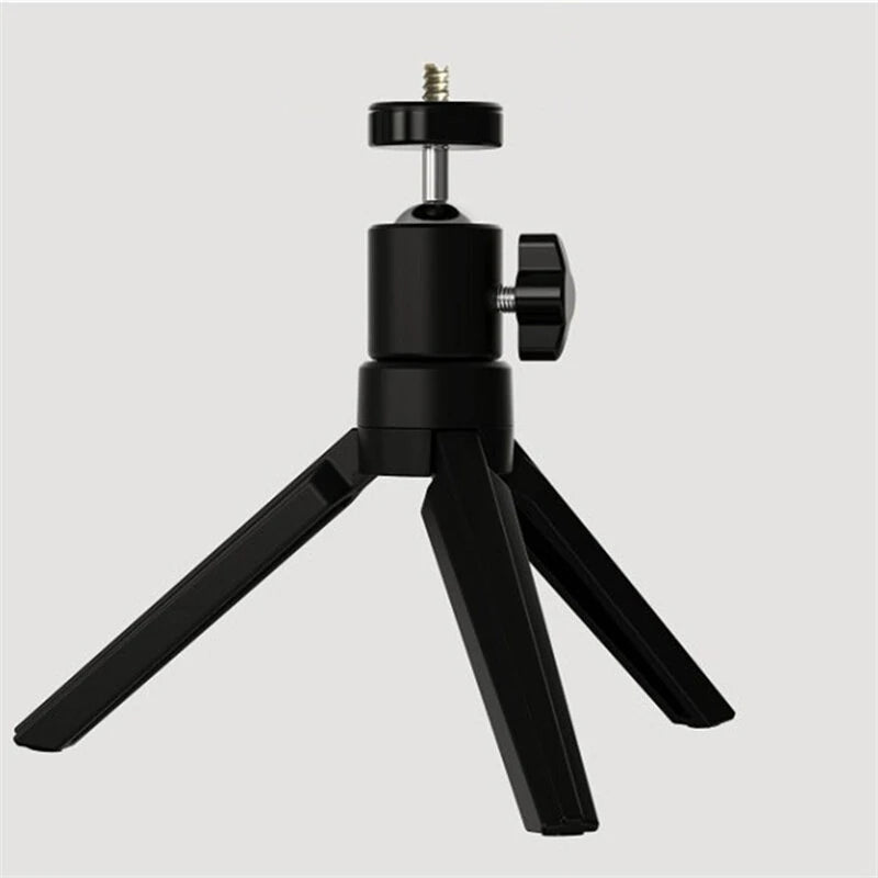 YG300 360 Gimbal Rotary Projector Stand Bracket 180mm Height 92g Lightweight Alloy ABS Projector Stand 90 Tilt Quick Lock Universal Mount for Camera Phone Webcam