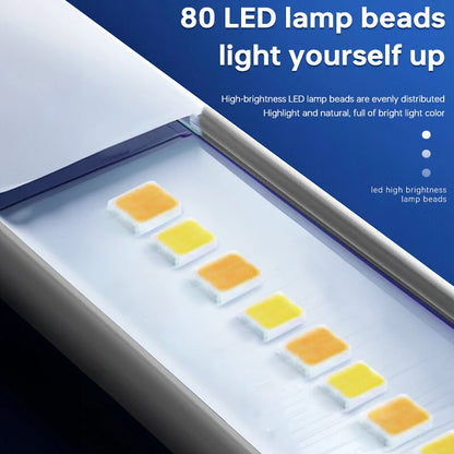 USB Charging 40cm LED Night Light 3 Color Adjustable 80LED 9 Levels Brightness Adjustment for Live Streaming Vlogging Makeup Photography