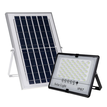 77LED~410LED Solar Floodlight With Remote Controller Outdoor Garden Security Light