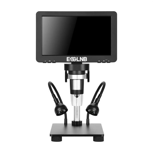 [EU Direct] ESSLNB 7 inch LCD Microscope 1200X Digital Microscope with 32G Card & Remote Control 1080P Video Camera Coin Microscopio ES1051