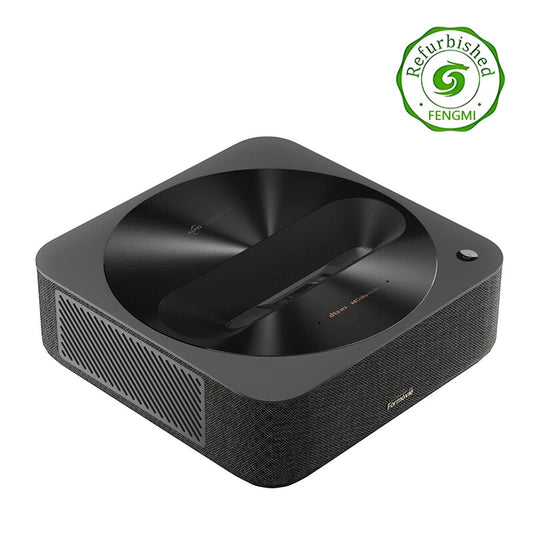 [EU Direct]Refurbished FENGMI Formovie R1 Nano Ultra Short Throw Projector Portable Iaser Projector 4K 1200 ANSI Lumens 120-Inch Screen HDR10 2000:1 Contrast Ratio Human Body Sensor Wireless Projection