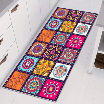 Floor Mat Rugs Non-slip Kitchen Home Bathroom Door Entrance Carpet Bohemian