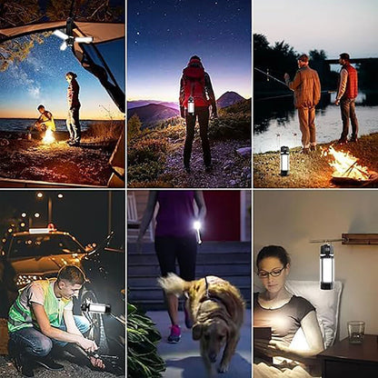 3000mAh Portable Camping Light Rechargeable LED Camping Lantern with 5 Light Modes Waterproof Camping Gear SOS Flashlights for Emergencies Travel