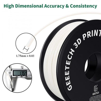 Geeetech ABS White 3D Printer Filament 1.75mm 1kg/roll High Strength Heat Resistant