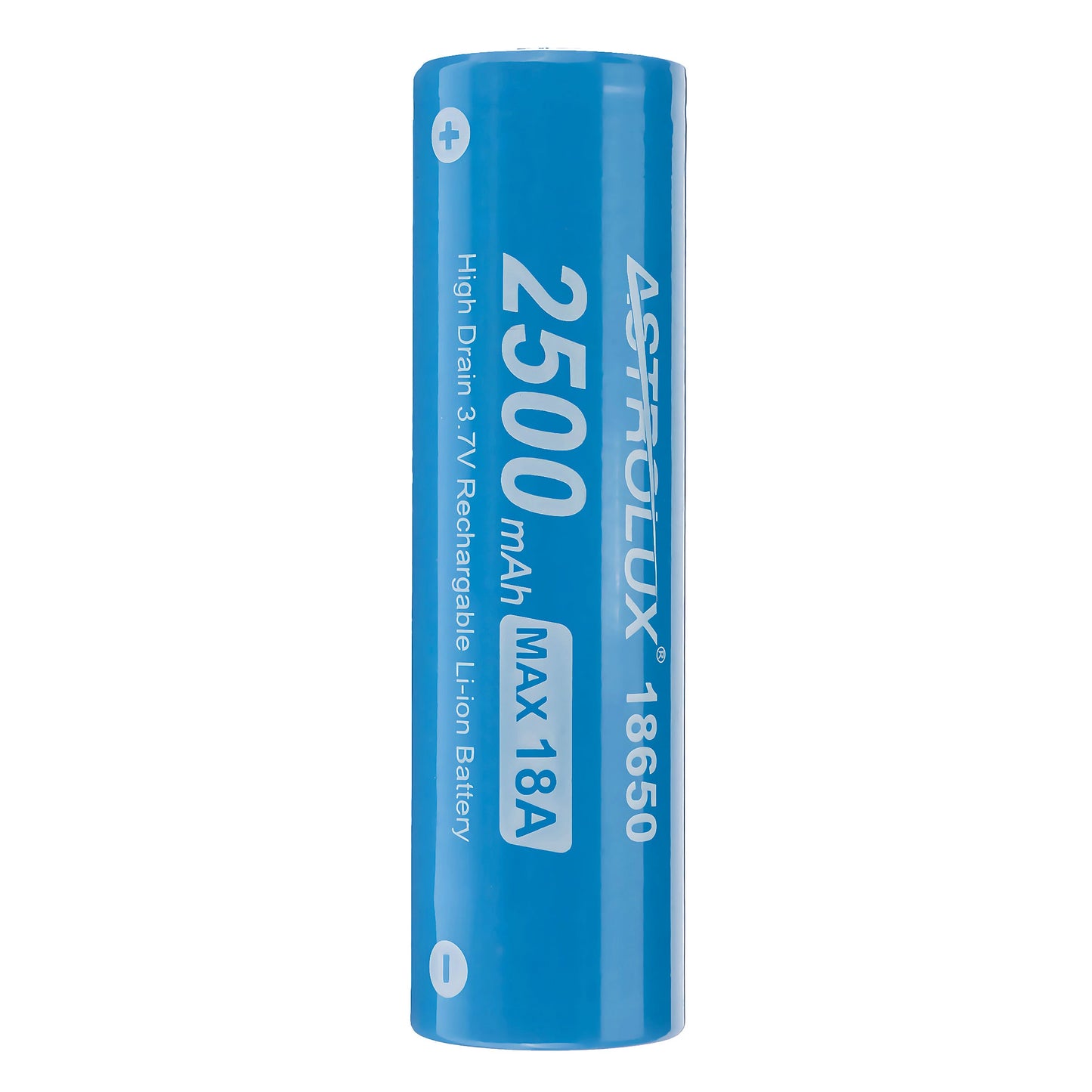 10Pcs Astrolux E1825 18A 2500mAh 3.7V 18650 Li-ion Battery Unprotected High Drain Rechargeable Lithium Power Cell For Astrolux Nitecore Lumintop Fenix Olight Flashlights RC Toys Home Tools