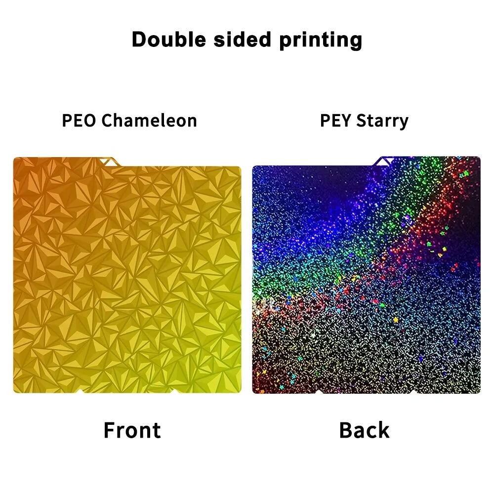 for Anycubic Kobra S1 Plate Pei Sheet 264x276mm Textured Kobra S1 Combo Build Plate Double Sided Peo Pet Pey Kobra S1C Bed