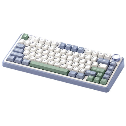 AULA F75 80 Keys Tri-mode Customized Mechanical Gaming Keyboard Hot Swappable RGB BT/2.4G/Type-C 75% Layout Wireless Gaming Keyboard Gasket Structure