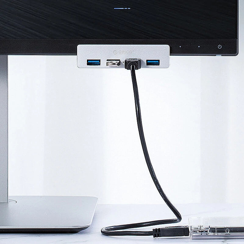 ORICO MH4PU-P 4 in 1 USB 3.0 Hub Docking Station USB Adapter with Power Supply 5Gbps Fast Data Transmission for Laptop Phone Accessories