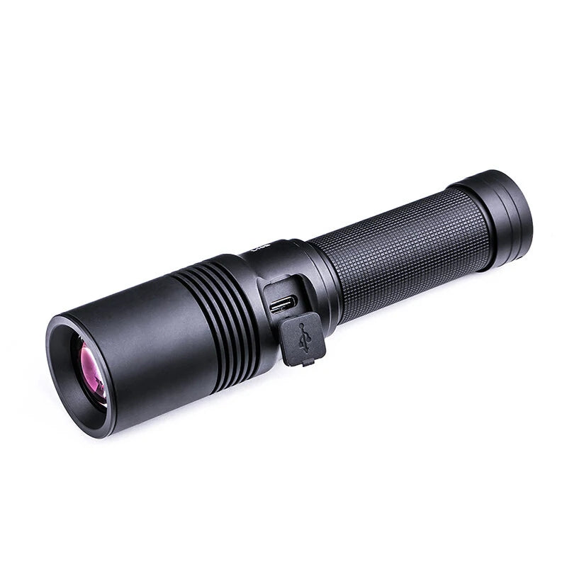 NEXTORCH L10 Max 1200M 400LM Long Shoot LEP Flashlight With 21700 Battery Moment Throw Strong Spotlight Type-C Rechargeable Search Light