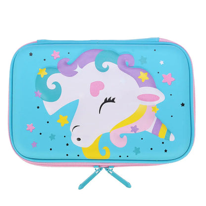 EVA Cartoon Pencil Case Pen Bag Large Mermaid Crocodile Dinosaur Pencil Box Kids School Students Stationary Gifts