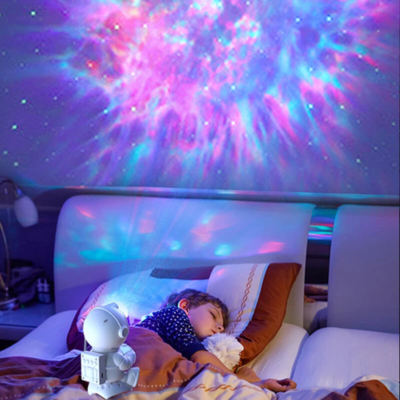 LED Astronaut Projection Lamp With Bluetooth Speaker Rocket Astronaut Starry Sky Lamp Atmosphere Lamp Night Lamp Gift Ornaments