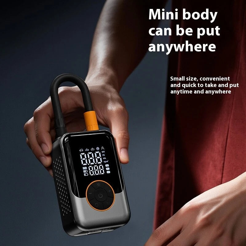 150PSI Portable Car Air Pump Electric Car Tire Car High Pressure Digital Display Inflatable Pump Built-in LED Light