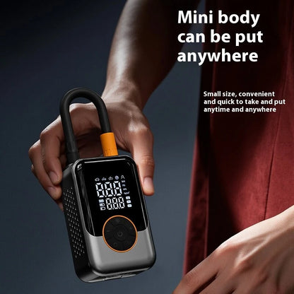 150PSI Portable Car Air Pump Electric Car Tire Car High Pressure Digital Display Inflatable Pump Built-in LED Light