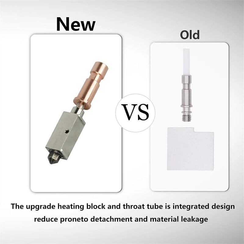 Anycubic Kobra S1 Upgrade Hotend Kit 320C High Temperature 600mm/s Print Speed 20000mm/s Acceleration Hardened Steel Nozzle for High Speed 3D Printing