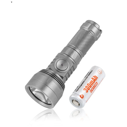 Lumintop GT NANO V3.0 700LM 400M Titanium EDC LED Keychain Flashlight 10280/10750 Li-ion Battery Mini Torch, Type-C USB Rechargeable Portable Camping Light Outdoor EDC Survival Tools
