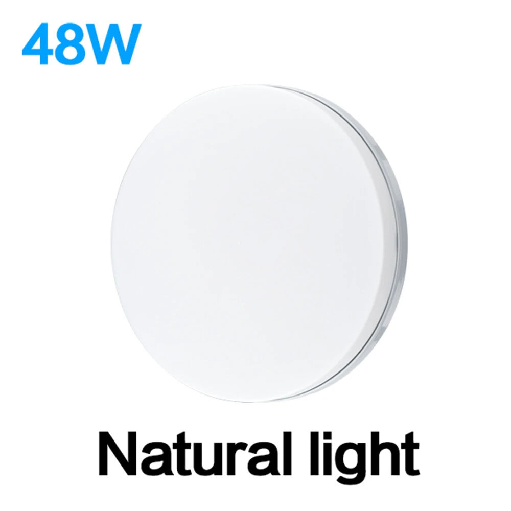 [EU Direct] Elfeland 48W Round LED Ceiling Lamp 4cm Thickness LED Panel Light AC85-265V Surface Mount Flush Panel Light Modern Down Lighting for Bedroom