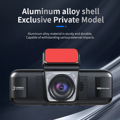 2Inch IPS Screen Dash Camera 4 Channel 1080P HD Driving Recorder Loop Recording G-Sensor Wide Angle Coverage