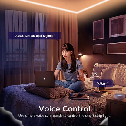 Gosund SL2/SL3 5M/10M RGB Smart Light Strips WiFi Bluetooth Intelligent Lamp Strip for Living Room Kitchen Bedroom TV Backlight