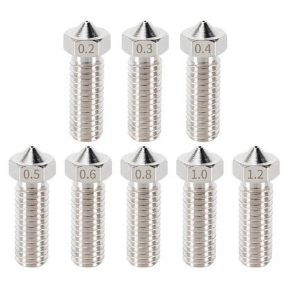 KINGROON E3D Volcano Hard Steel Nozzle Brass M6 Thread 3D Printer Hotend Volcano Nozzle