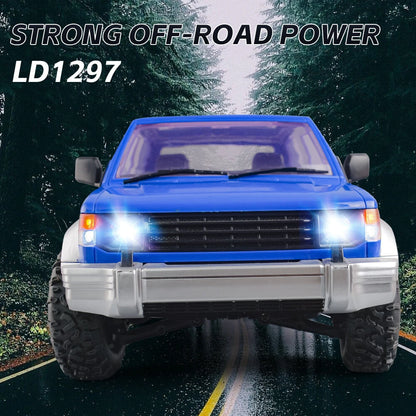 LDRC 1297 RTR Pajero 1/14 4WD RC Car LED Light Off-Road Truck Climbing Rock Crawler Full Proportional Vehicles Models Remote Control Toys