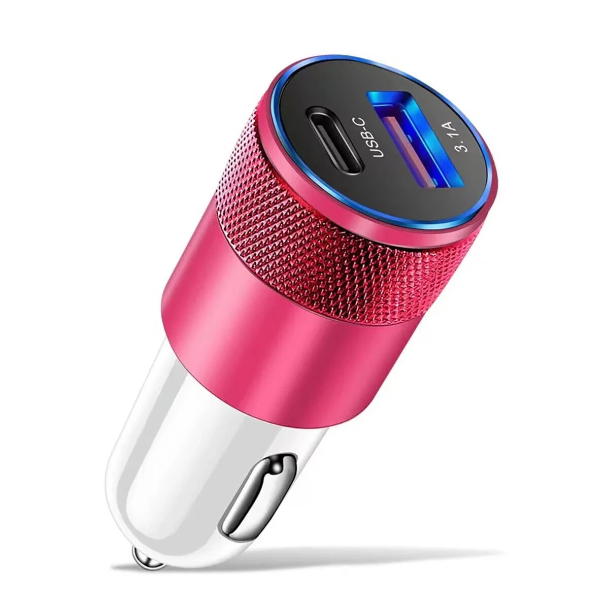 3.1A USB Car Charger Type C Fast Charging Phone Adapter Dual-Port Charging For Xiaomi Huawei PD Phone Charger Adapter Socket