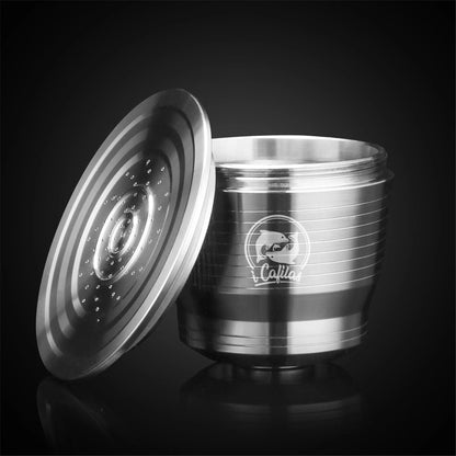 Coffee Capsule Cup Stainless Steel Filter Reusable Refillable Kit For Nespresso U Machine