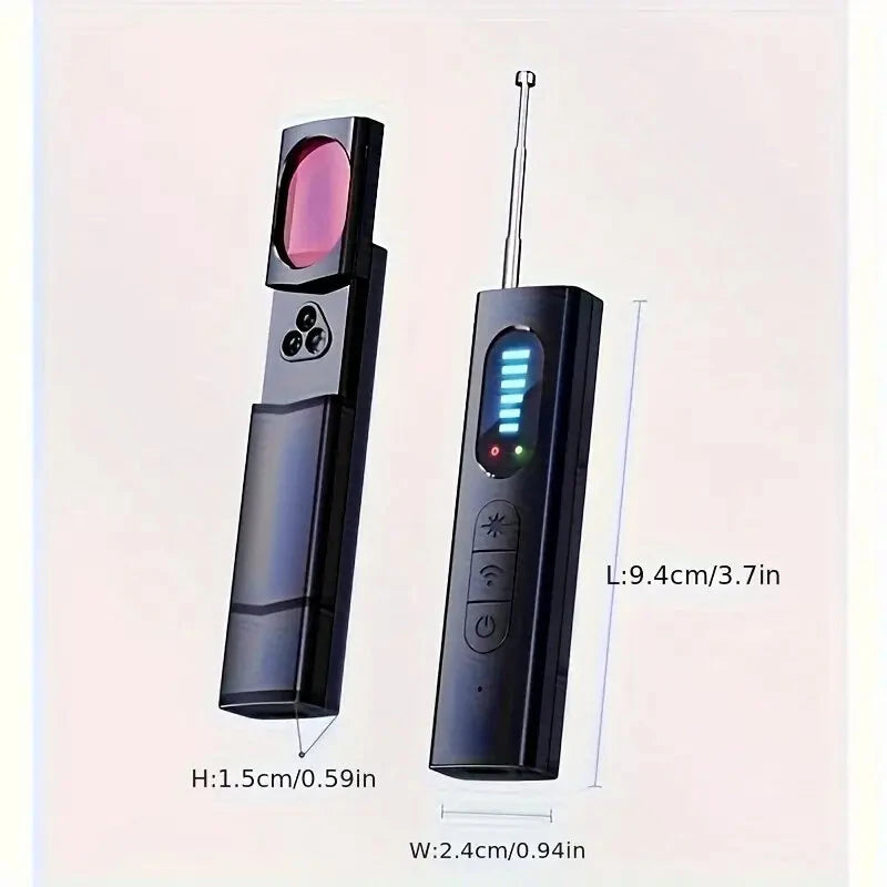 T15 Camera Detector Wireless Signal Infrared Scanner Anti-Positioning Monitoring Hotel Anti-Sneak Peek Detector 5-level Sensitivity Adjustable