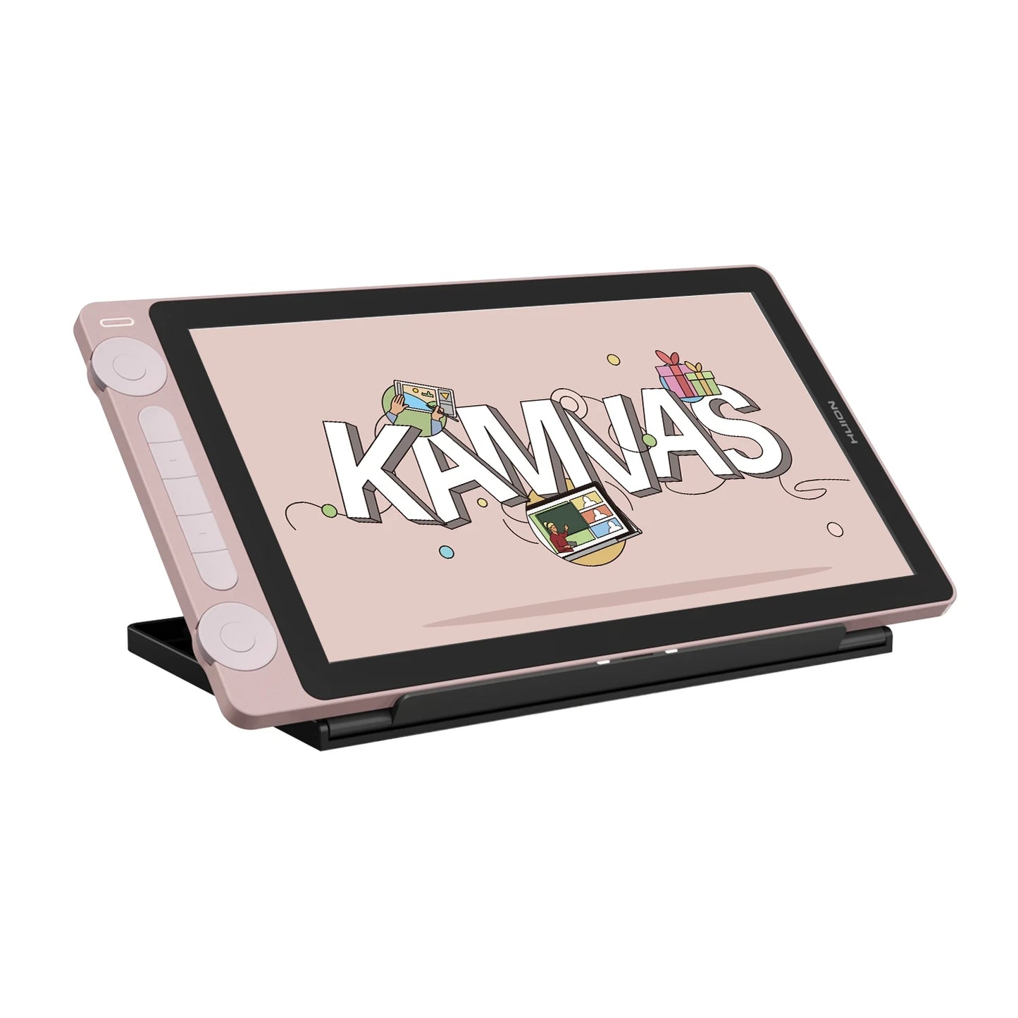 HUION Kamvas 13 Gen 3 Drawing Tablet with Display 2024 13.3 Inch Anti-Glare Glass Drawing Tablet with PenTech 4.0 16384 Pen Pressure 5 Push Buttons Dual Dial Perfect for Designers Artists