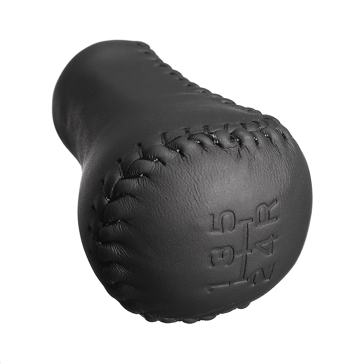 For Toyota Lexus Scion 5 Speed PU Leather Car Gear Shift Knob Stick Head Black