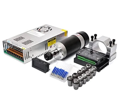 [EU Direct]TWO TREES TTC450 Pro CNC Engraving Machine Kit 500W Air cooled Spindle Motor ER11 Chuck 52mm Clamps  Power Supply Speed Governor+M1 Vacuum Cleaner