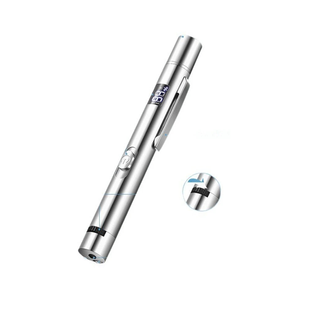 3-in-1 Red Light Cat Teaser Stick + White Light Mini Torch + UV Flashlight, USB Rechargeable Detecting Mini Pointer Pen Light