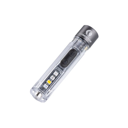 Lumintop Black Cat 400LM 90M LED Keychain Flashlight with Magnetic Base USB Rechargeable Super Bright Portable Mini Torch for Camping and Outdoor Activities