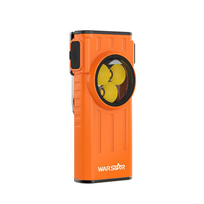 Warstar WT3 260LM EDC LED Keychain Flashlight With White Red Light Type-C Rechargeable Portable Mini Torch Work Light with Magnet for Camping Hiking and Emergency Use