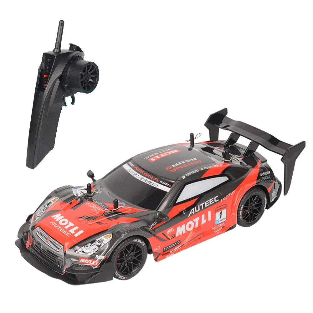 1/14 2.4G 4WD Drift RC Car High Speed LED Light On-Road Racing Remote Control Vehicles Models Multi Player Competiton Toys
