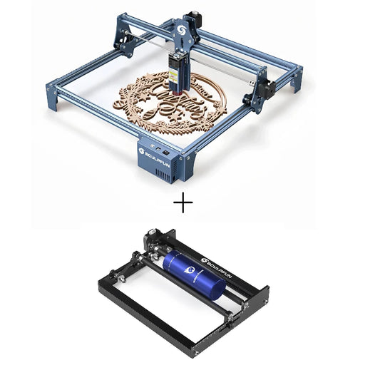 [EU Direct] SCULPFUN S9 Laser Engraving Machine High-precision 410x420mm Engraving Area Wood Acrylic Cutting Machine with Automatic Y-axis Rotary Roller Engraving Module Set