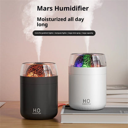Tevorex 500ML USB Cool Mist Humidifier with Night Light and Timer Silent Air Diffuser for Bedroom & Home