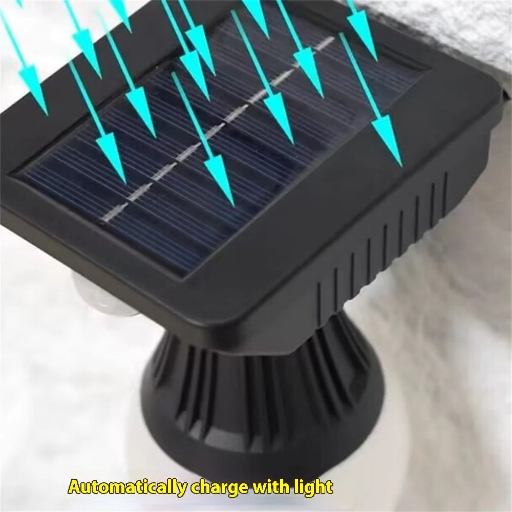 Elfeland Solar Wall Light with Motion Sensor 3 Lighting Modes Type-C Charging IP65 Waterproof for Outdoor Indoor Use Easy Installation