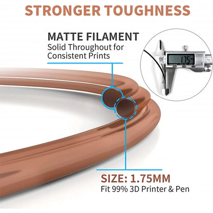 5pcs/10pcs 1kg/roll 700-001-1364 GEEETECH PLA Matte Orange 3D Printer Filament for 1.75mm Diameter Filament 3D Printers