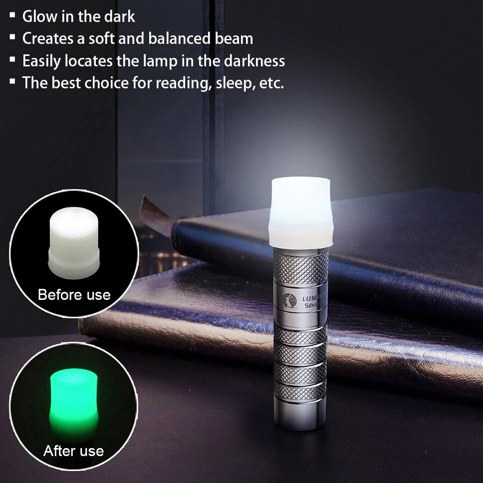 Lumintop Silver Fox 2.0 760LM EDC LED Keychain Flashlight with 14500 USB-C Charging Battery, Powerful Magnetic Tail Mini Torch Outdoor Camping Pocket Light
