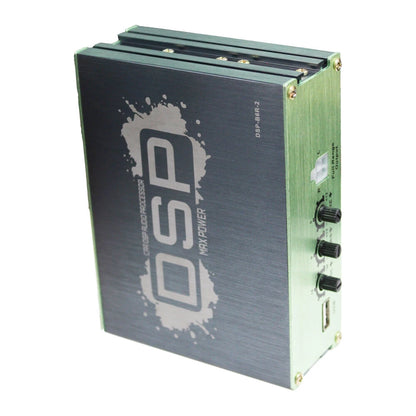 Car Amplifier Car Audio Processor USB 6RCA High Power Long Service Life Improved Sound Quality Mobile App Control 2 Power IC Frequency Modulation Unique Sound Effects Bass Treble Eq Zone